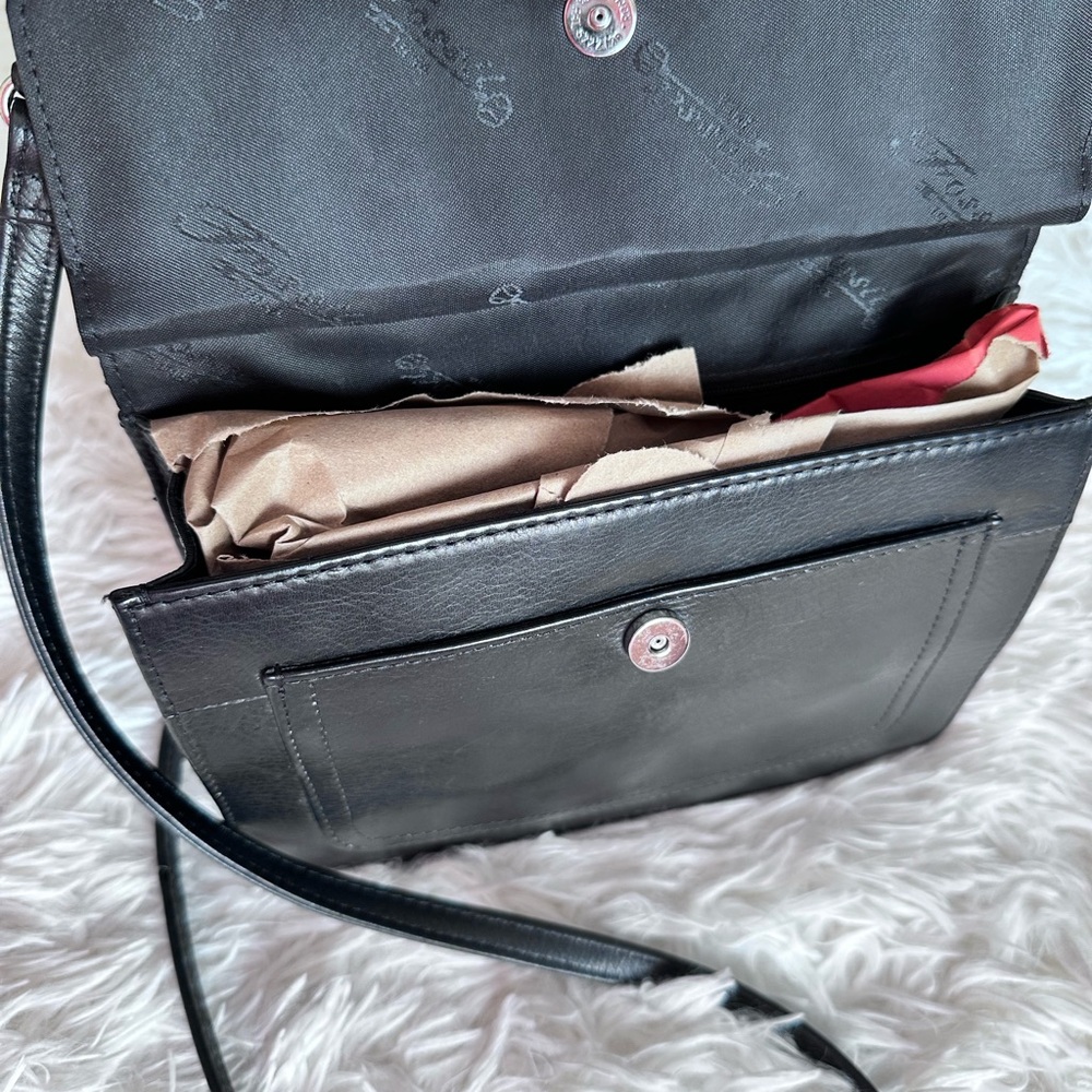 Fossil Navy Blue Leather Crossbody Bag - Picture 4 of 10
